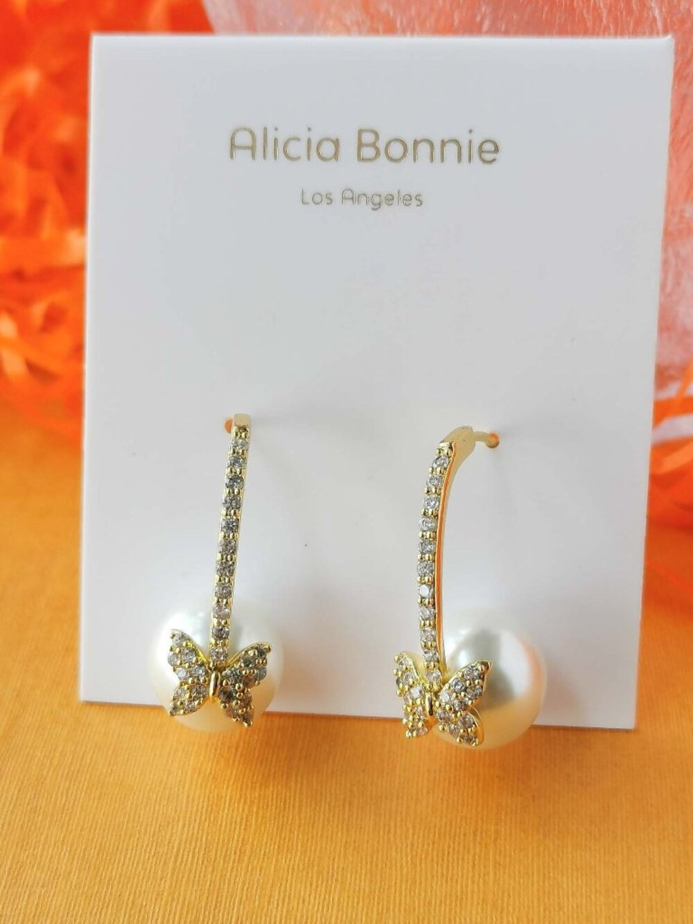 Alicia Bonnie Fluttering Wonder Drop Earrings